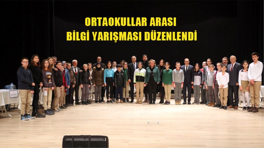 Biga’da Ortaokullar Arası Bilgi Yarışması Düzenlendi