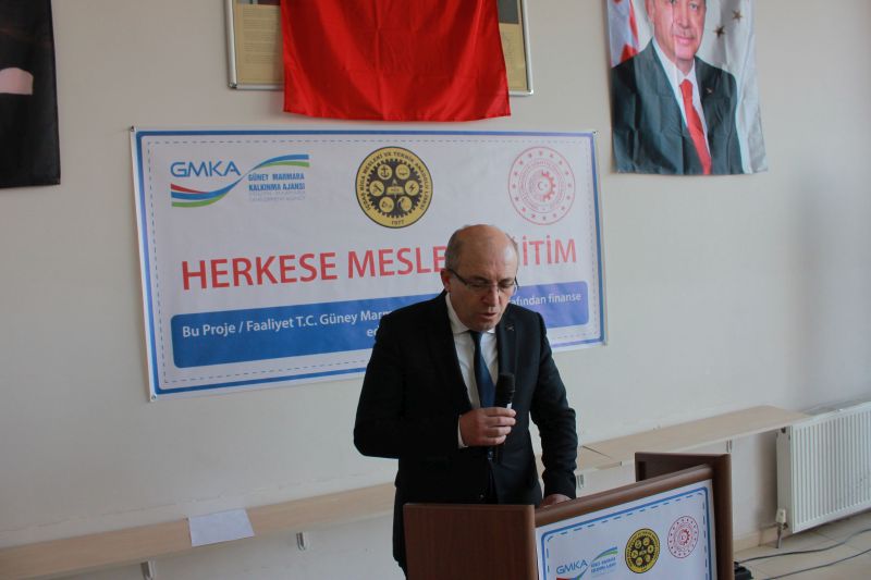 İçdaş Biga Mesleki ve Eğitim Teknik Anadolu Lisesi Herkese Mesleki Eğitim Projesinin Atölye Açılışı