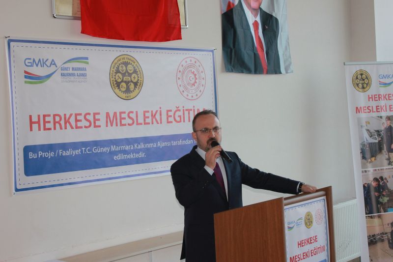 İçdaş Biga Mesleki ve Eğitim Teknik Anadolu Lisesi Herkese Mesleki Eğitim Projesinin Atölye Açılışı