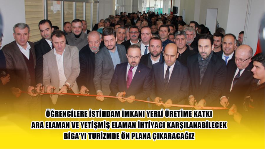 İçdaş Biga Mesleki ve Eğitim Teknik Anadolu Lisesi Herkese Mesleki Eğitim Projesinin Atölye Açılışı