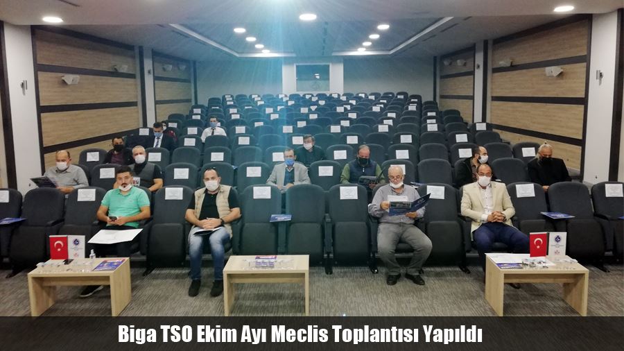 Biga TSO Ekim Ayı Meclis Toplantısı Yapıldı