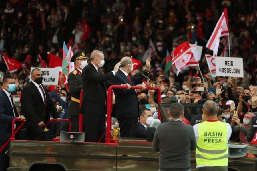 Turan, Cumhurbaşkanı Erdoğan İle Birlikte KKTC’nin 37. Kuruluş Yılı Törenlerine Katıldı