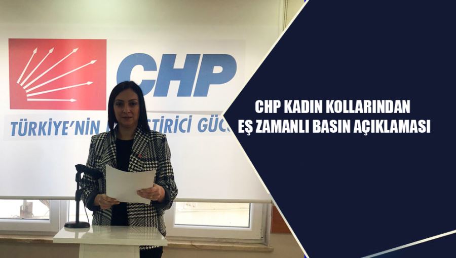 CHP Kadın Kollarından Eş Zamanlı Basın Açıklaması