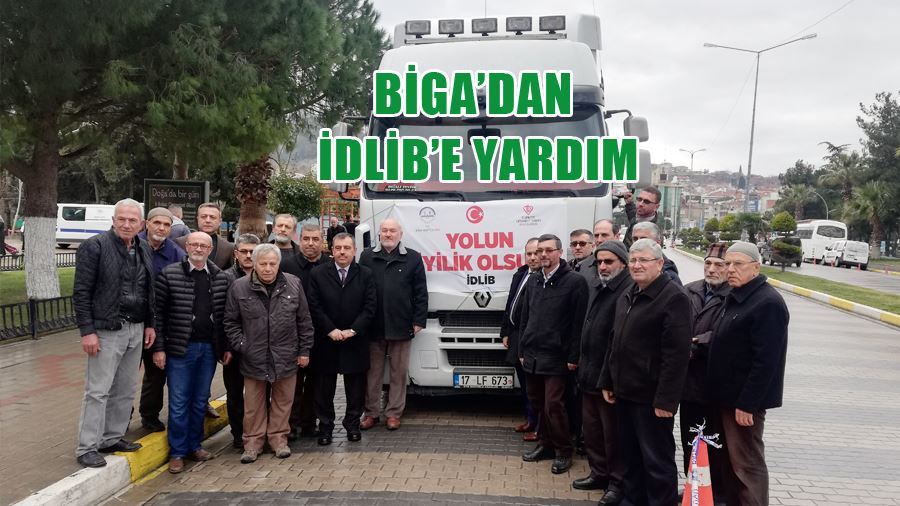 Biga’dan İdlib’e 2 Tır Yardım