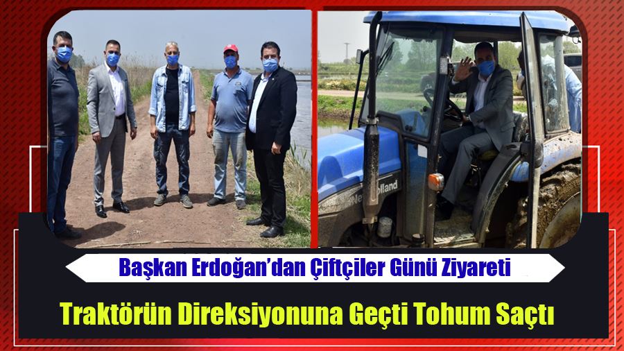 Başkan Erdoğan Traktörün Direksiyonuna Geçti Tohum Saçtı