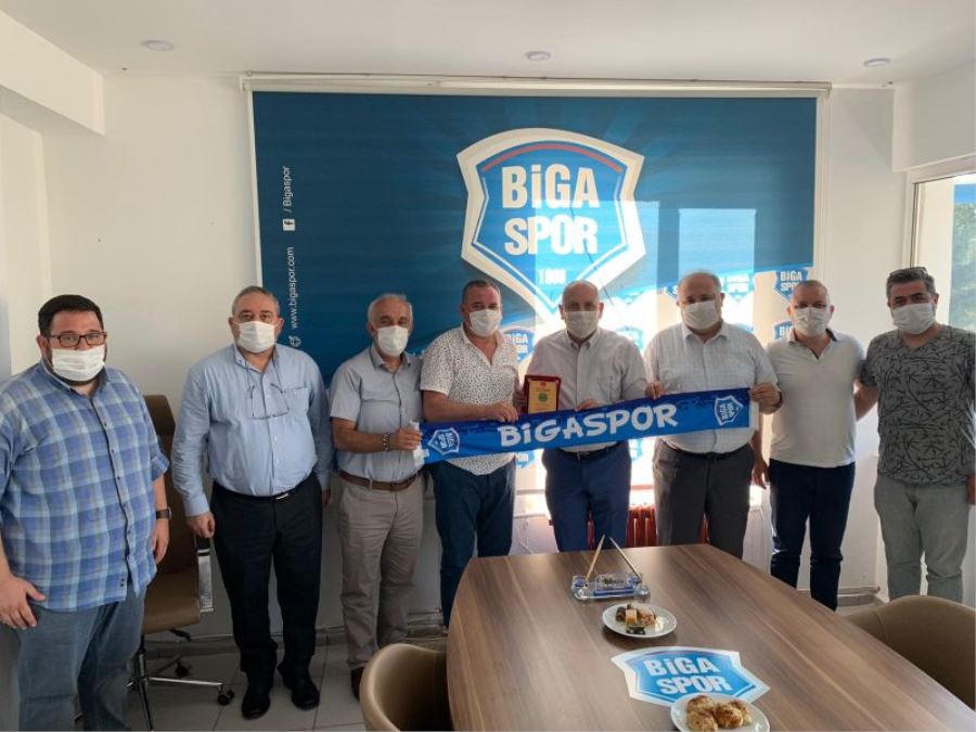 Biga OSB Yönetim Kurulu Bigaspor Kulübünü Ziyaret Etti