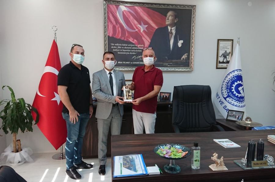 Biga Belediye Başkanı Bülent Erdoğan’dan Biga TSO’ya Ahilik Haftası Ziyareti