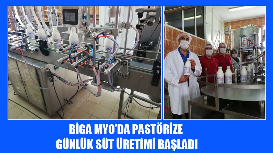 Biga MYO’da Pastörize (Günlük) Süt Üretimi Başladı