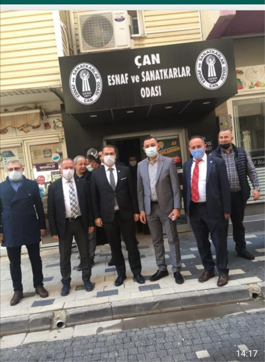 İYİ Parti'de Gündem Millet Çan ilçesinde STK Ve Esnaf Ziyaretleri Gerçekleştirildi