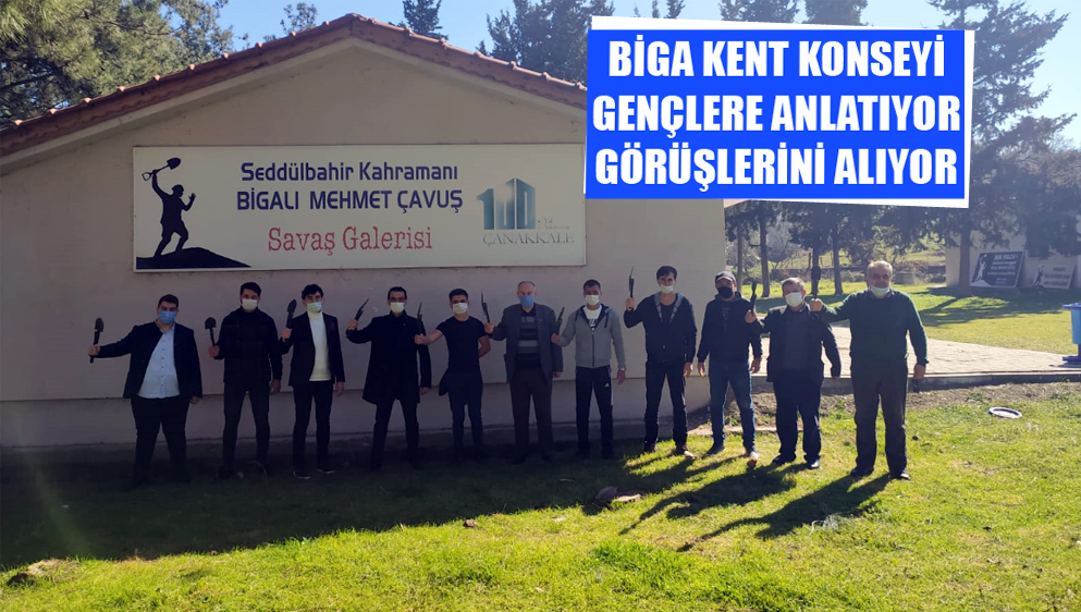 Biga Kent Konseyi Gençlere Anlatıyor Görüşlerini Alıyor