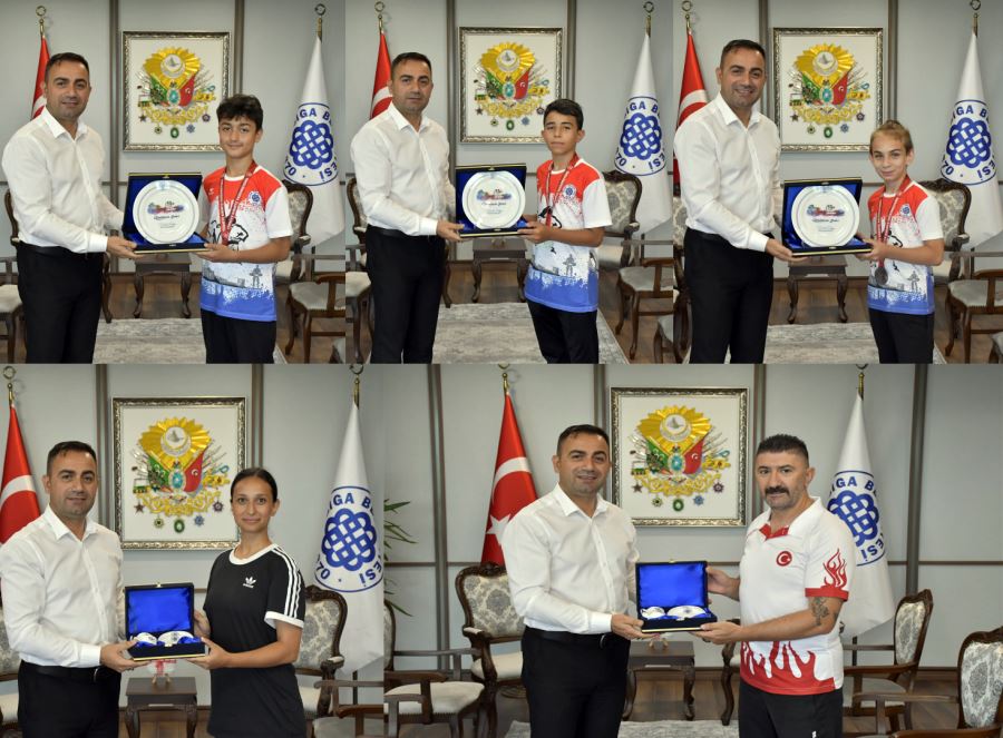 Şampiyon Karateciler Mutluluğunu Başkan Erdoğan’la Paylaştı