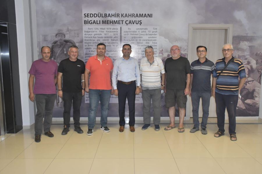 Biga Adaspor’dan Biga Belediye Başkanı Bülent Erdoğan’a Ziyaret