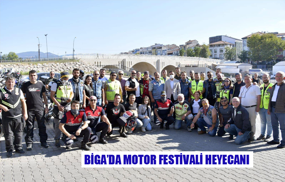 Biga’da Motor Festivali Heyecanı