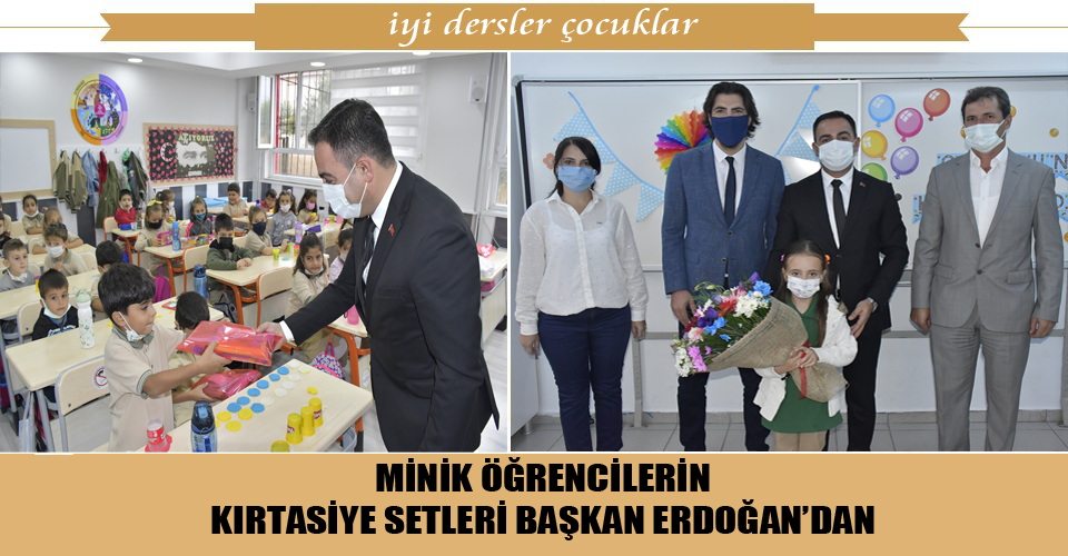 Minik Öğrencilerin Kırtasiye Setleri Başkan Erdoğan’dan